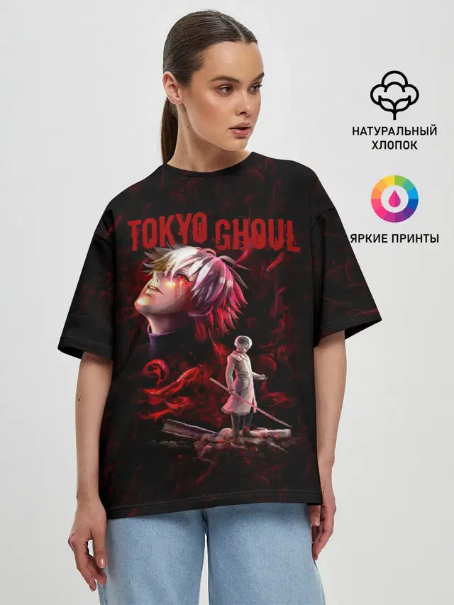 Женская футболка оверсайз