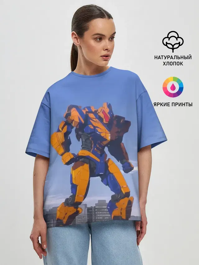 Женская футболка оверсайз
