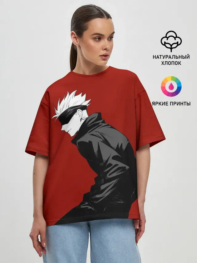 Женская футболка оверсайз