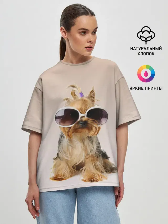 Женская футболка оверсайз
