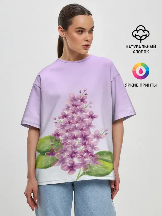 Женская футболка оверсайз