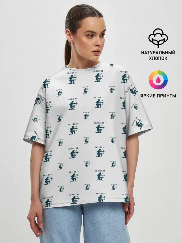 Женская футболка оверсайз