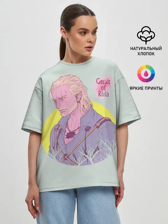 Женская футболка оверсайз
