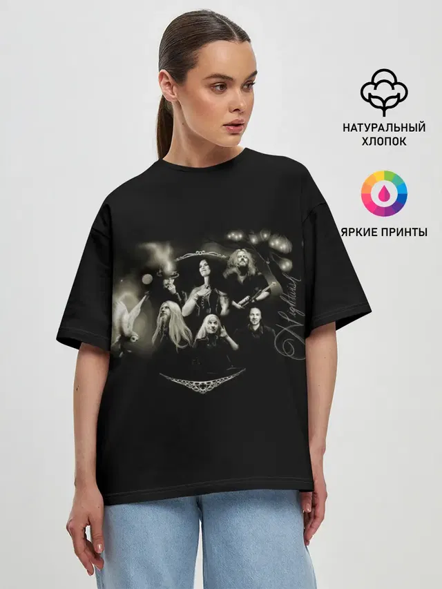 Женская футболка оверсайз