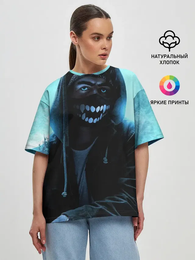 Женская футболка оверсайз
