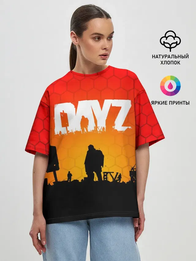 Женская футболка оверсайз с принтом «Survivor»