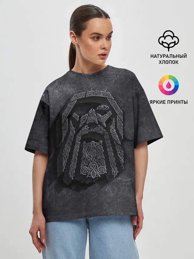 Женская футболка оверсайз