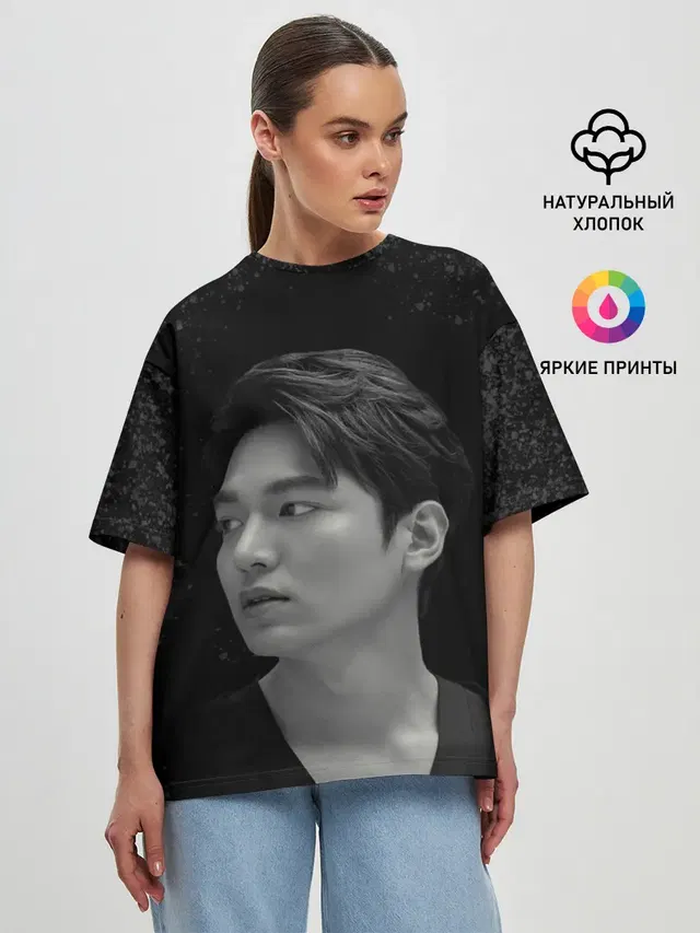 Женская футболка оверсайз с принтом «Дорамы — Ли Мин Хо | Lee Min Ho»