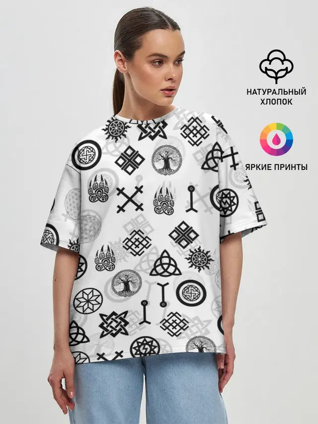 Женская футболка оверсайз
