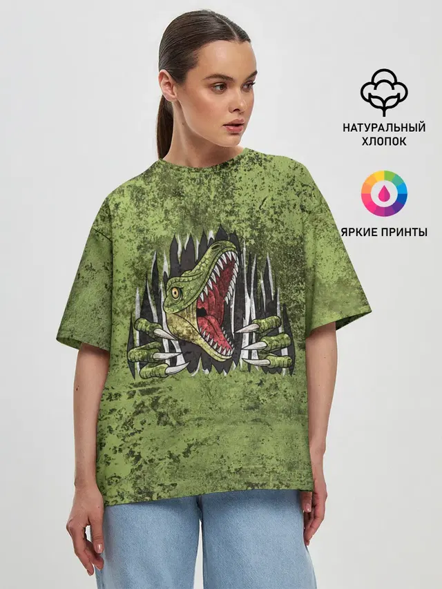 Женская футболка оверсайз