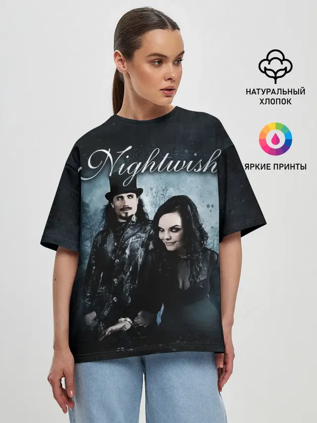 Женская футболка оверсайз