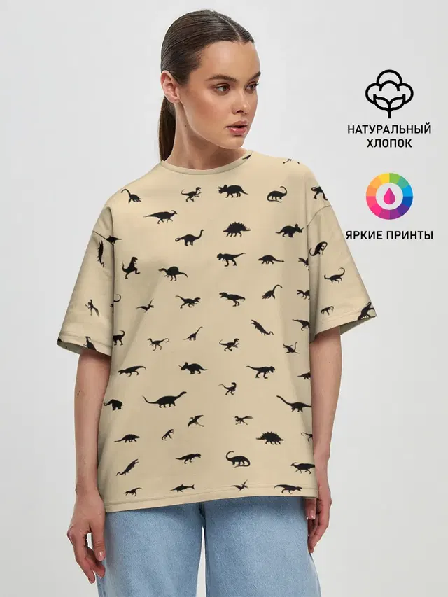 Женская футболка оверсайз