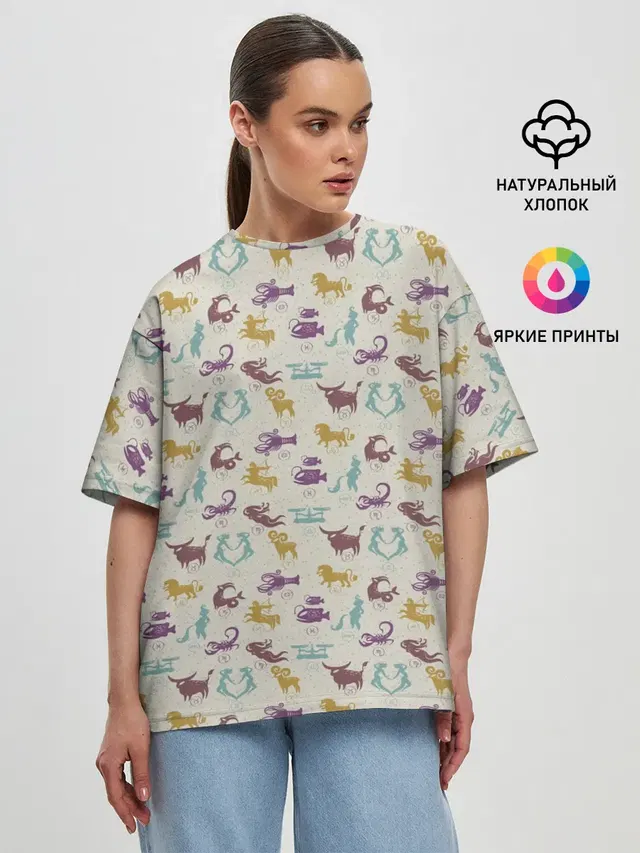 Женская футболка оверсайз
