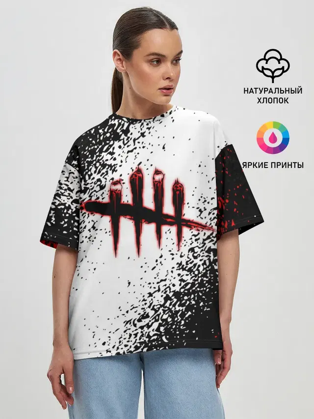 Женская футболка оверсайз
