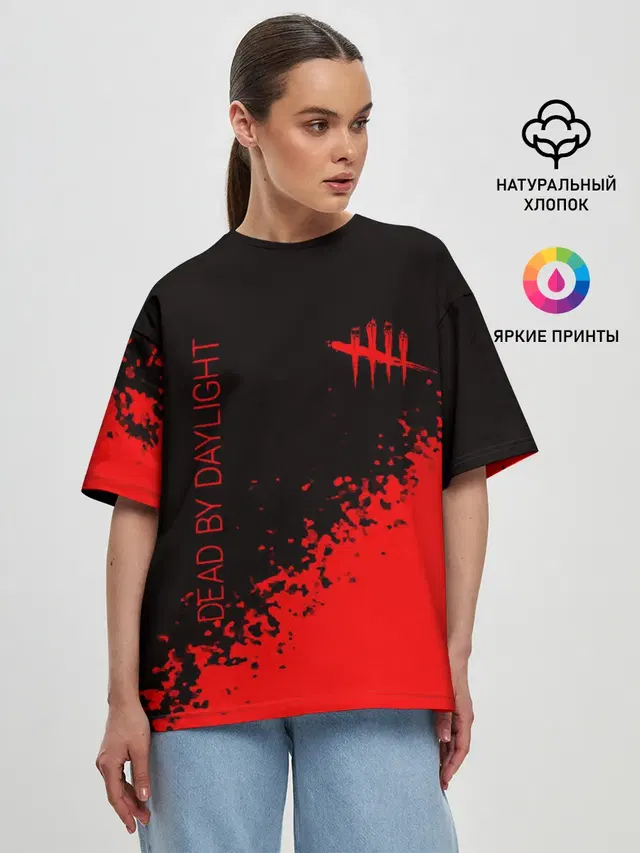 Женская футболка оверсайз