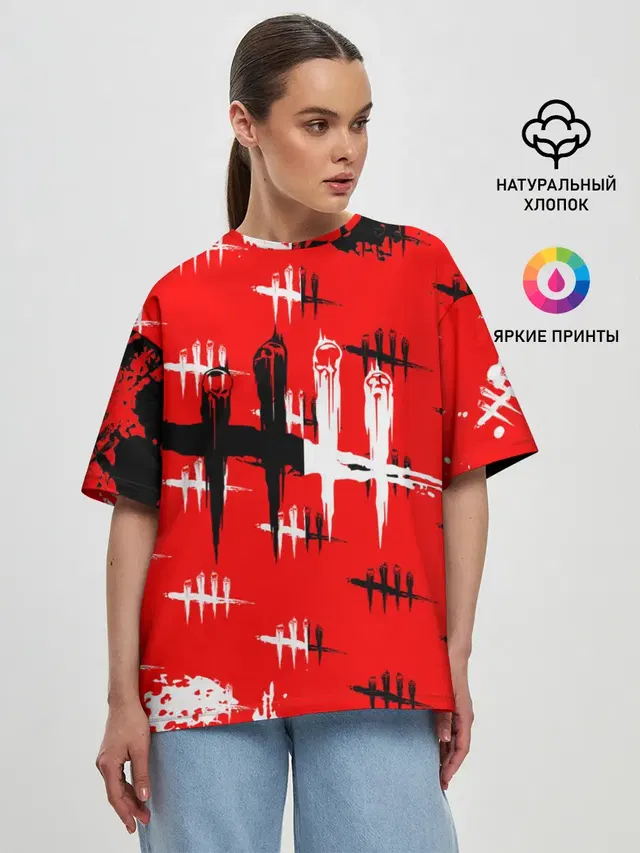 Женская футболка оверсайз