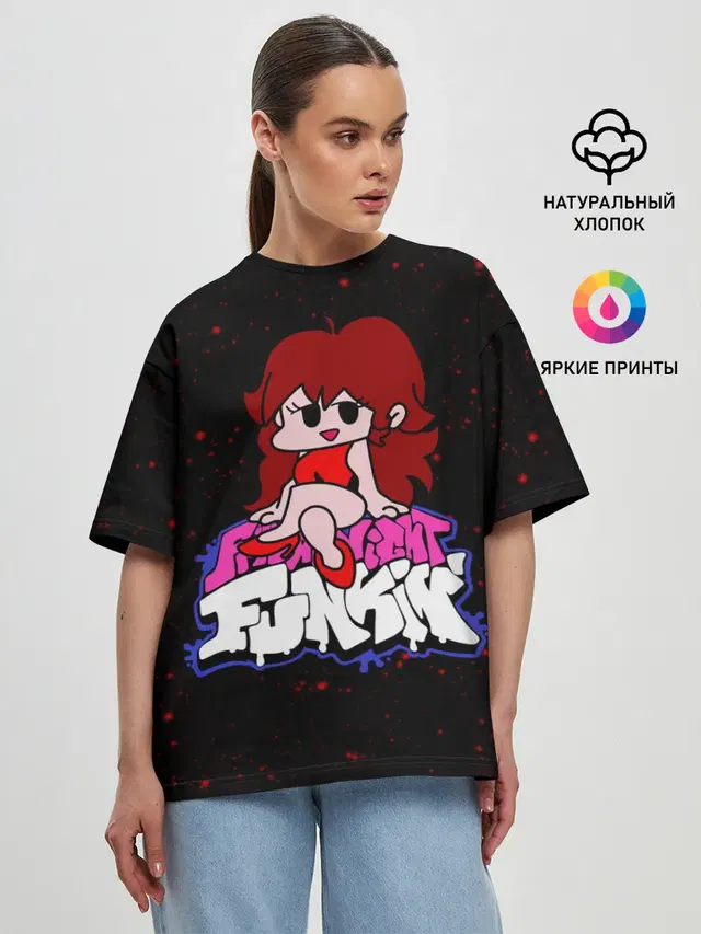 Женская футболка оверсайз