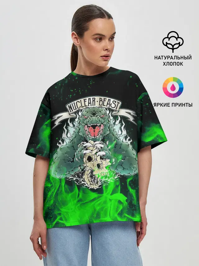 Женская футболка оверсайз