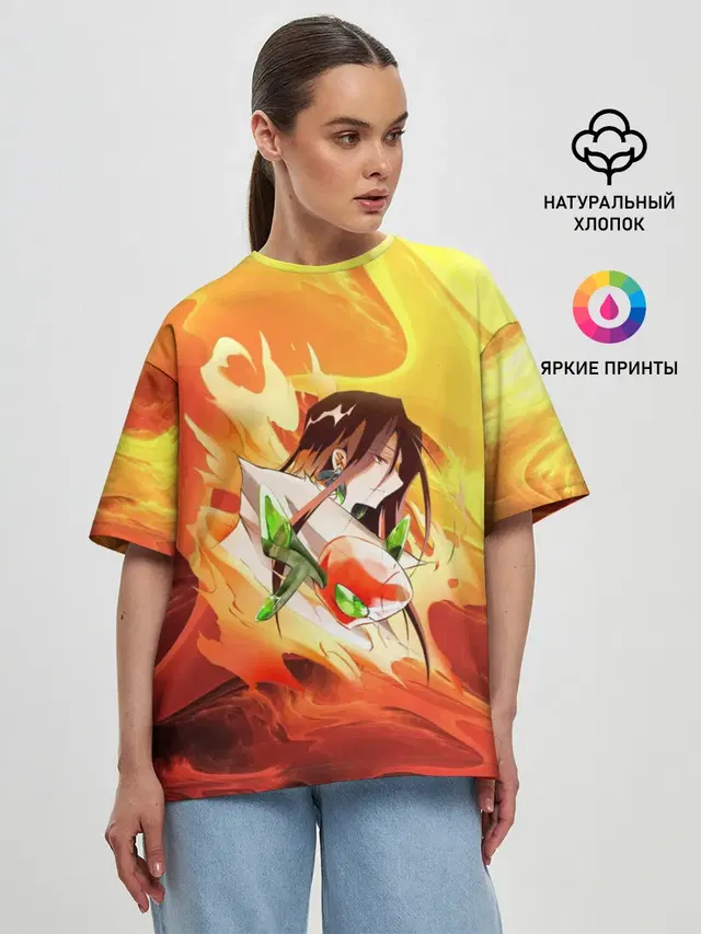 Женская футболка оверсайз