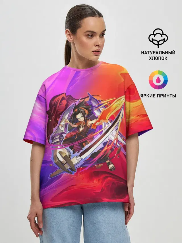 Женская футболка оверсайз