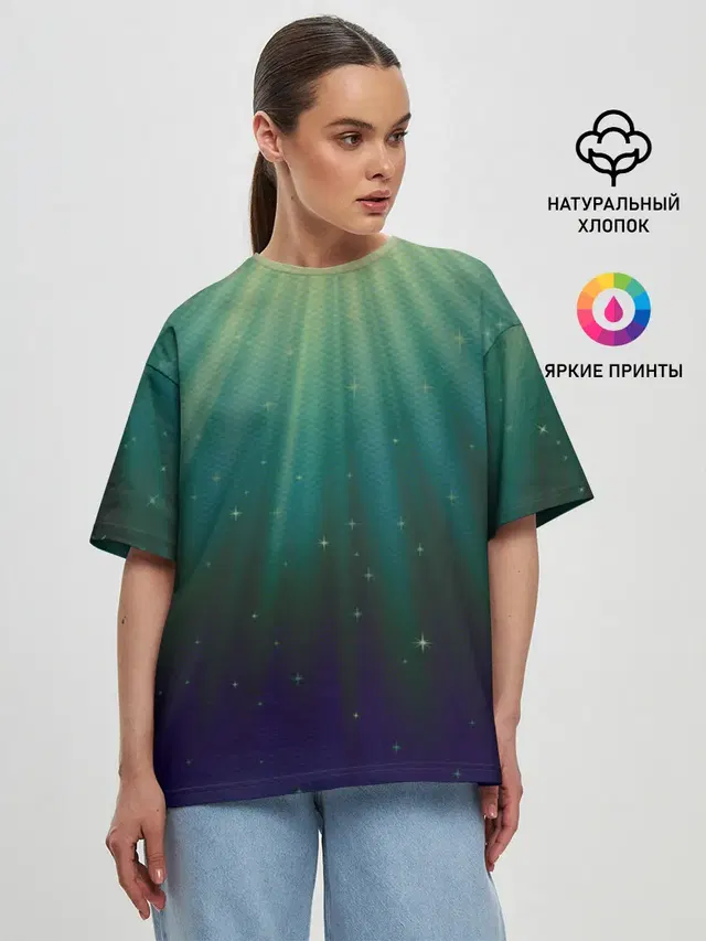 Женская футболка оверсайз
