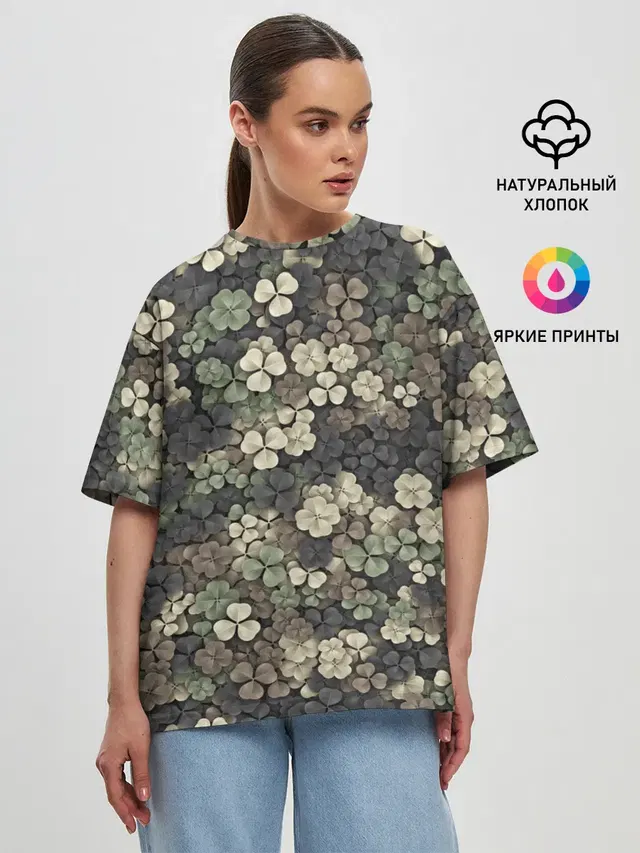 Женская футболка оверсайз
