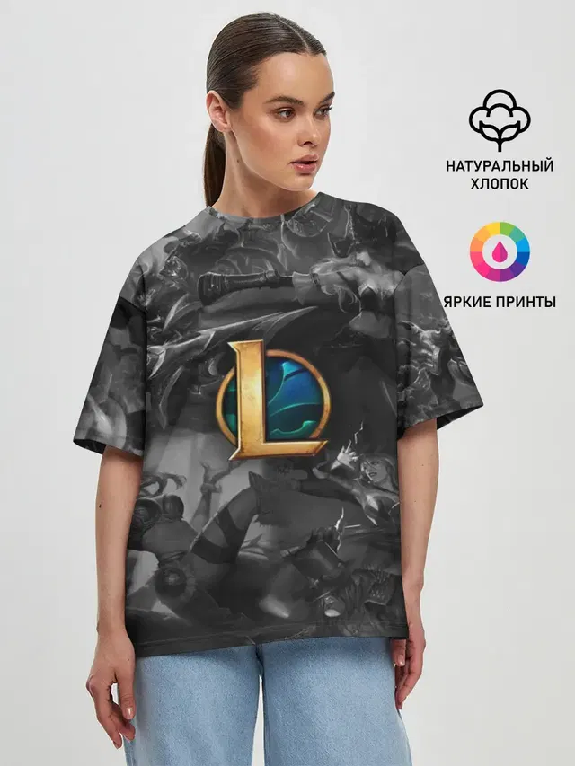 Женская футболка оверсайз