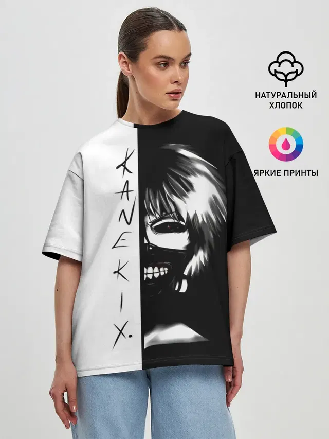 Женская футболка оверсайз