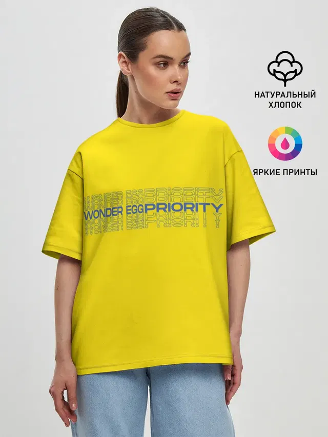 Женская футболка оверсайз