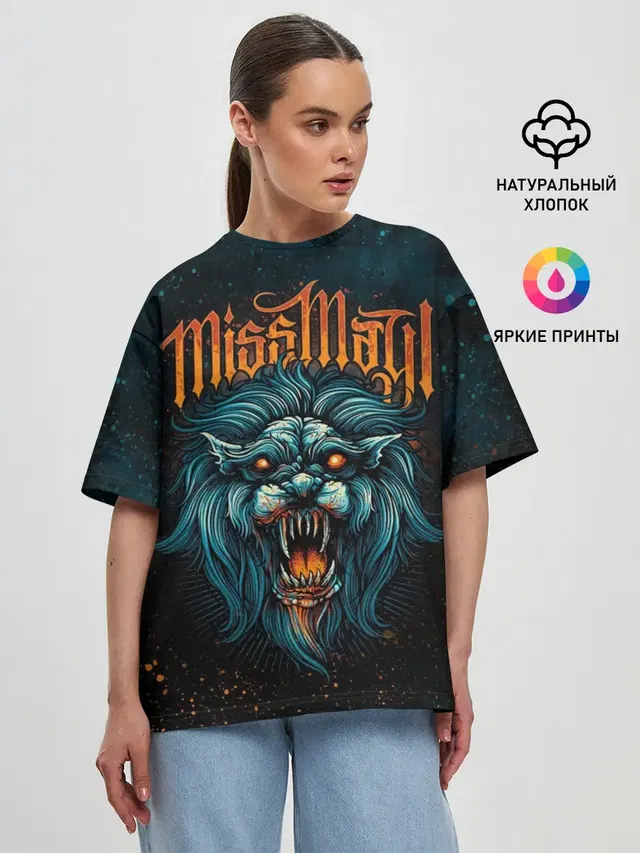 Женская футболка оверсайз