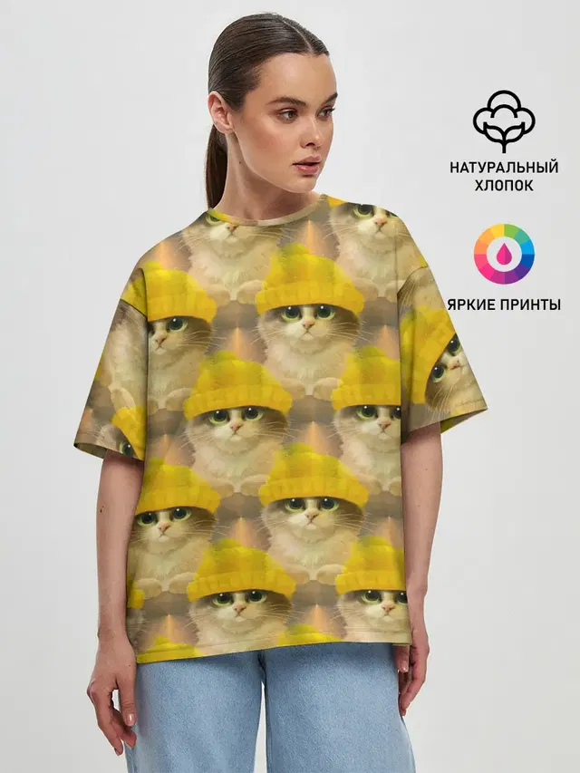 Женская футболка оверсайз