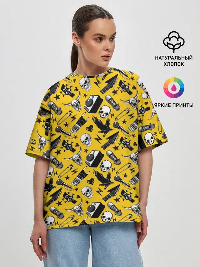 Женская футболка оверсайз