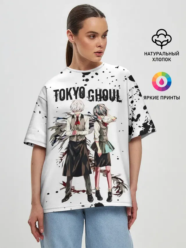 Женская футболка оверсайз