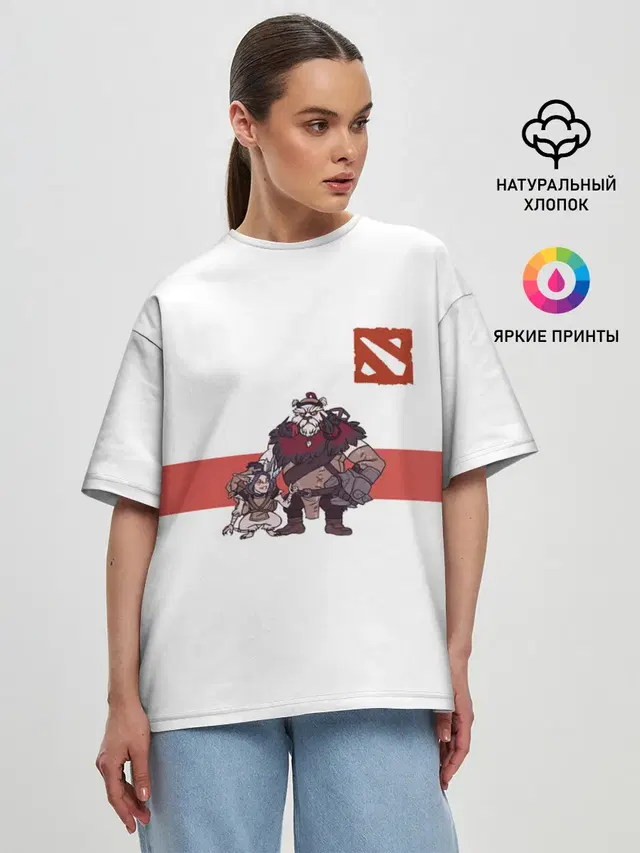Женская футболка оверсайз