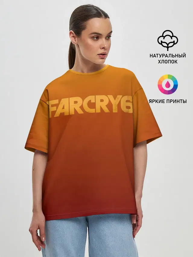 Женская футболка оверсайз