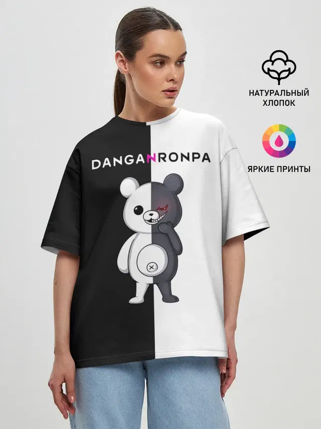 Женская футболка оверсайз