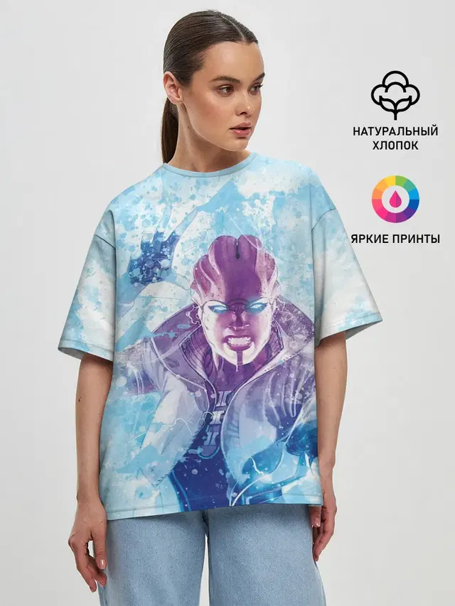 Женская футболка оверсайз