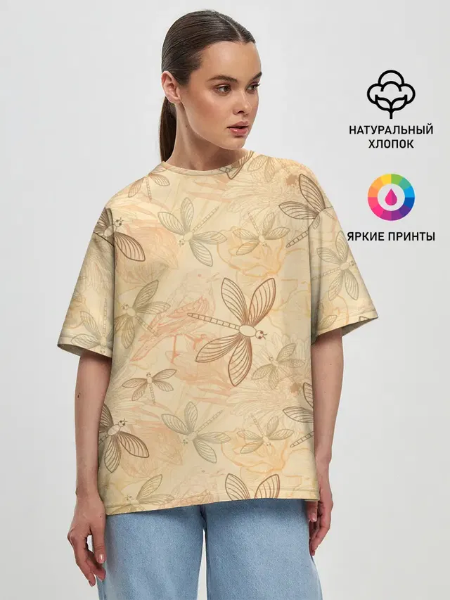 Женская футболка оверсайз