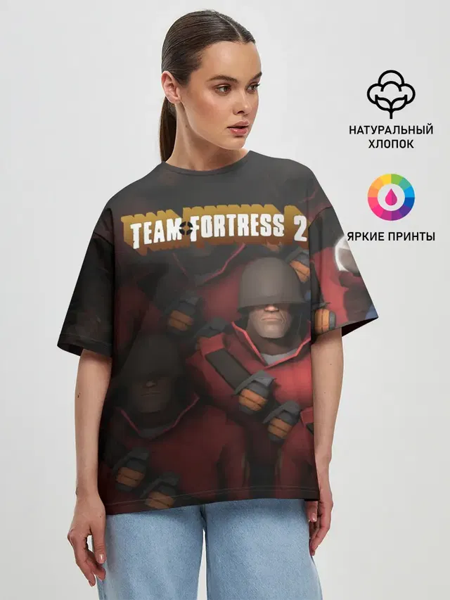 Женская футболка оверсайз