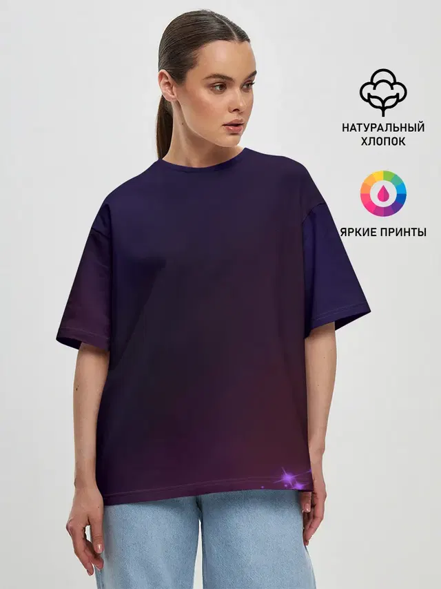 Женская футболка оверсайз