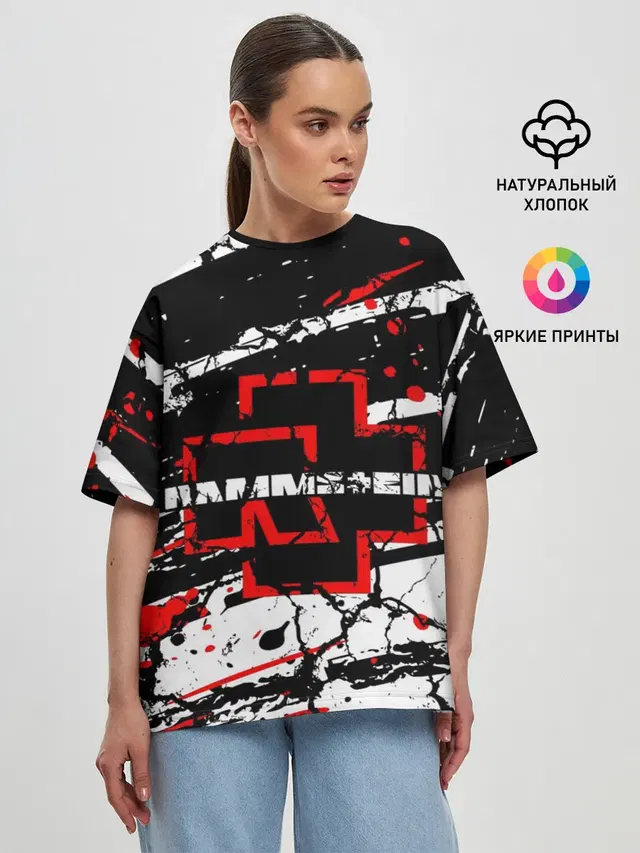 Женская футболка оверсайз