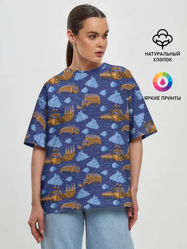 Женская футболка оверсайз