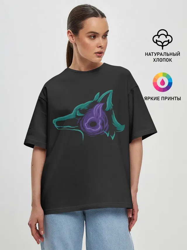 Женская футболка оверсайз