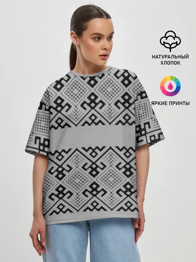 Женская футболка оверсайз