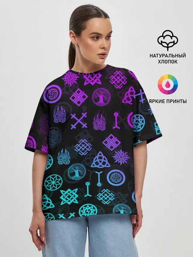 Женская футболка оверсайз