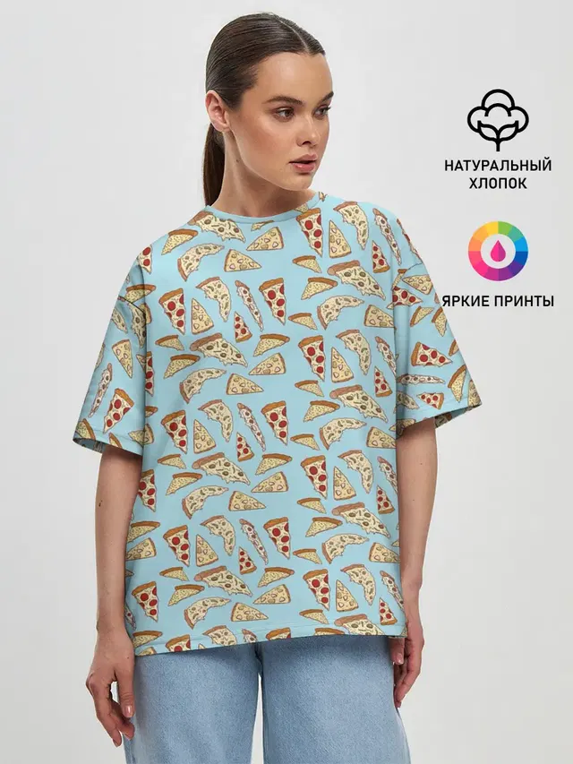 Женская футболка оверсайз