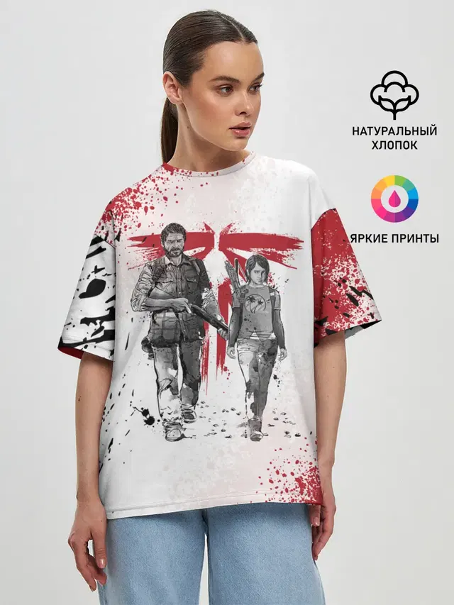 Женская футболка оверсайз