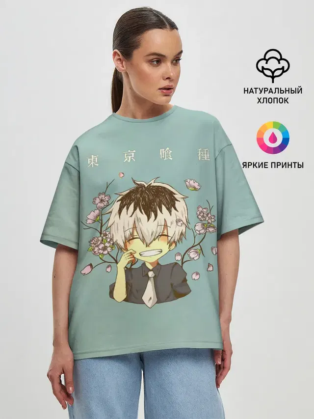 Женская футболка оверсайз