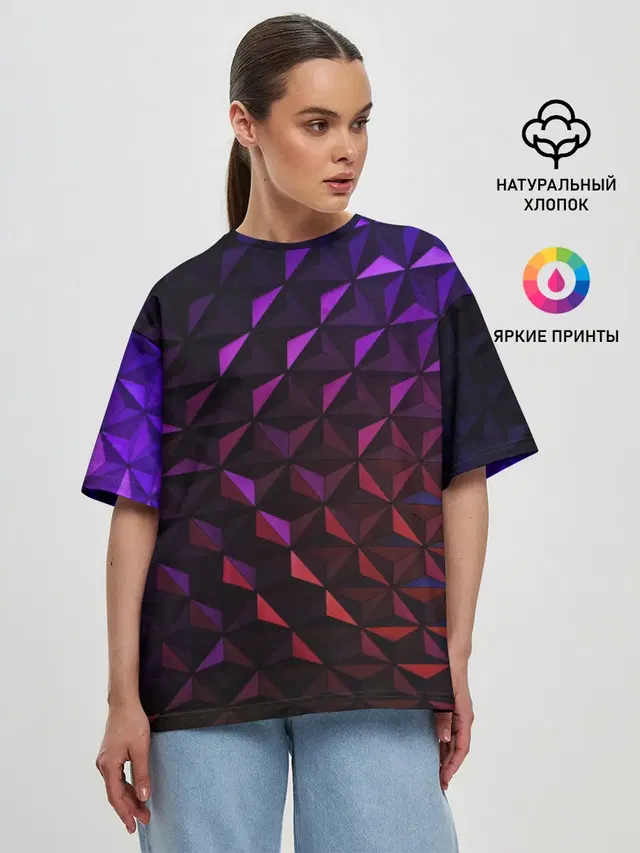 Женская футболка оверсайз