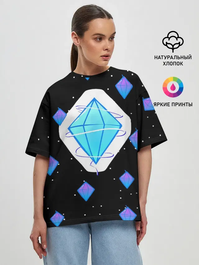 Женская футболка оверсайз